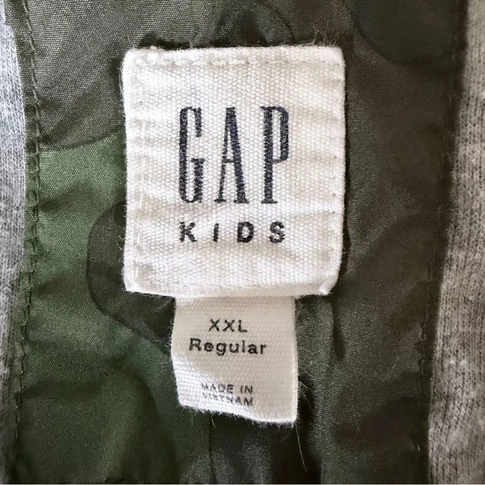 Gap Green Camouflage Kids Rain Jacket Comfortable Fit